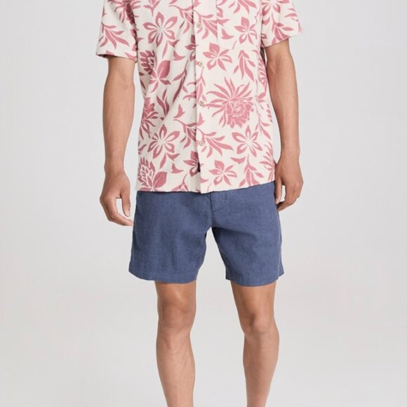 Faherty Tradewinds Linen Shorts 7.5